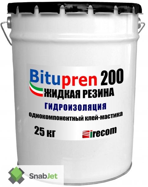 2 в 1 - эластичный клей и гидроизоляция BITUPREN 200
