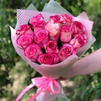 Букет из розовых роз (60 см)