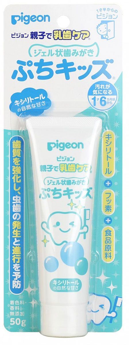 Pigeon Зубная паста-гель для чистки детских зубов Ксилитол, 50 гр