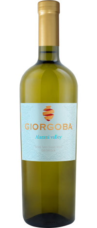 Вино Гиоргоба "Алазанская Долина" белое, полусладкое