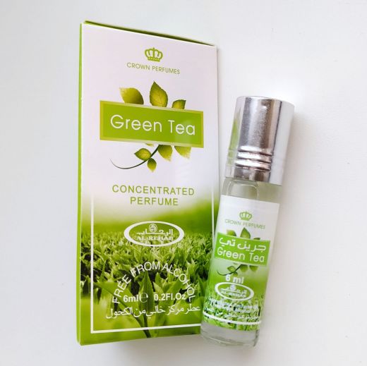 Арабские масляные духи Green tea | Зеленый чай | 6 мл | Al-Rehab | Унисекс