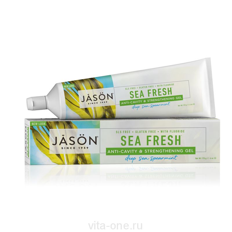 Гелевая зубная паста Морская свежесть с фтором (Sea Fresh Gel Paste) Jason (Джейсон) 170 г
