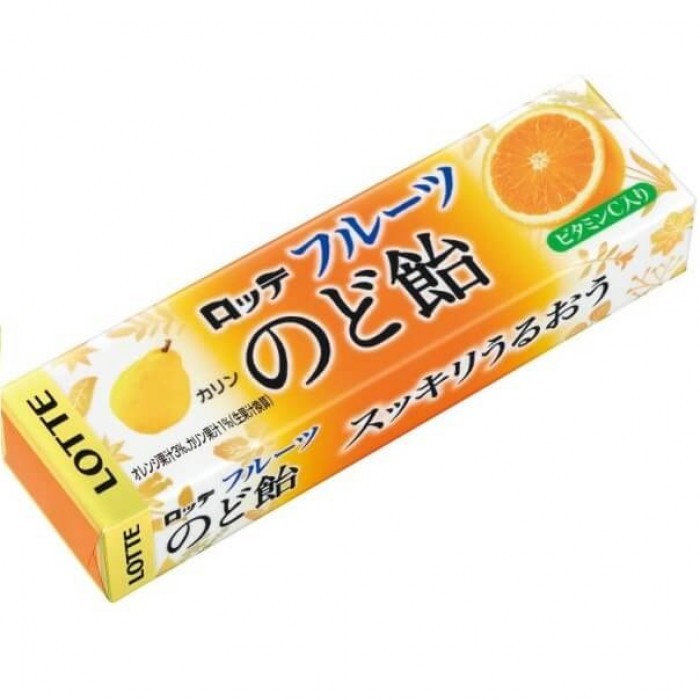Леденцы со вкусом айвы, лимона и апельсина Lotte 59.4гр