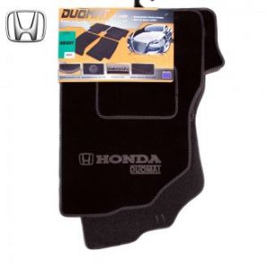Коврики текстильные для Honda Insight в салон автомобиля Doumat (Польша) - 4 шт | Автоковрики ворсовые (велюровые) в машину Хонда Инсайт - черные