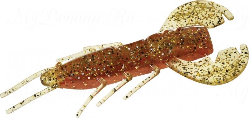 Рачок MISTER TWISTER Exude Fan Tail Shrimp 6 см. уп. 5 шт. NP (съедобная, золотисто-коричневый) фирменная упак. NEW