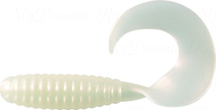 Твистер MISTER TWISTER FAT Curly Tail 9 cm 1P-White Pearl уп. 20 шт.