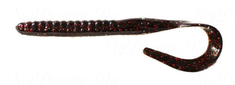 Червь MISTER TWISTER Ribbon Tail 15 см 3RS-Black Neon уп.10 шт. фирменная упаковка