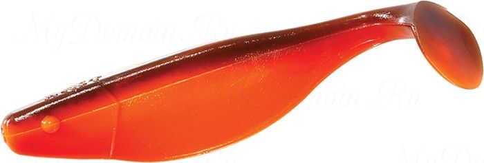 Виброхвост MISTER TWISTER Shad 4 см уп. 20 шт. 198 (оранжевый / черная спинка)