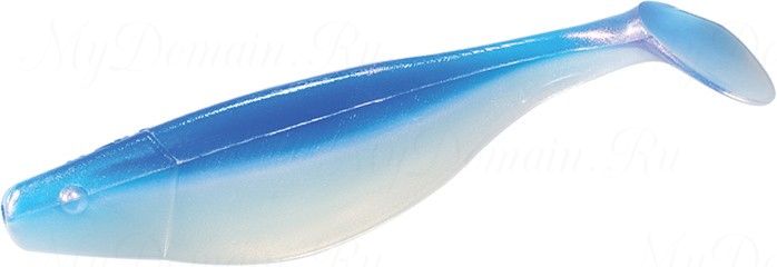 Виброхвост MISTER TWISTER Shad 5 см уп. 10 шт. 51 (белый жемчуг / голубая спинка) фирменная упаковка