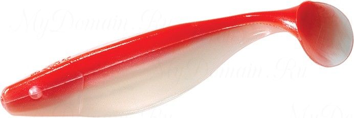 Виброхвост MISTER TWISTER Shad 6 см уп. 10 шт. 91Р (белый жемчуг / красная спинка) фирменная упаковка