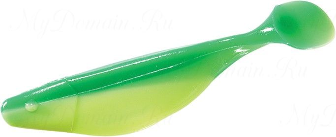 Виброхвост MISTER TWISTER Shad 6 см уп. 10 шт., GN10P (салатовый перламутр / зеленая спинка) фирменная упаковка