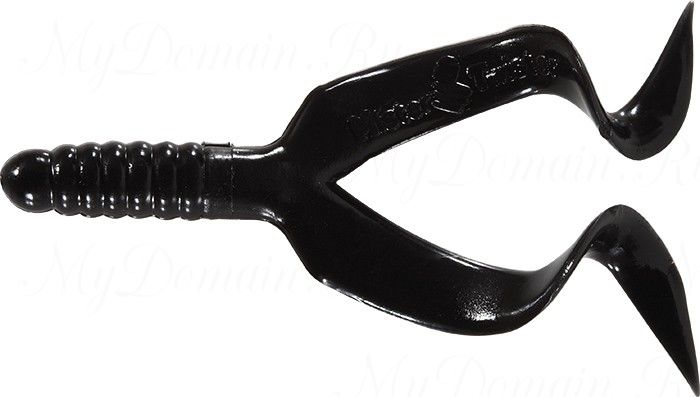 Твистер двухвостый MISTER TWISTER Double Tail 5см уп. 10 шт. 3 (черный) фирменная упаковка