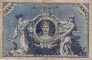 Германия 100 марок 1908 год
