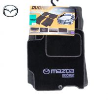 Коврики Mazda Premacy I от 1999 - 2005 в салон ворсовые Duomat (Польша) - 4 шт. Черный