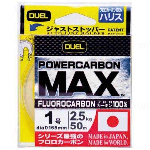 Леска Duel POWERCARBON MAX FLUOROCARBON100% 50m #1 2.5Kg (0.165mm)