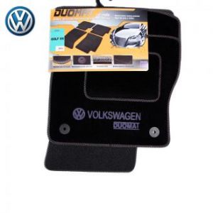 Коврики текстильные для Volkswagen Golf VII в салон автомобиля Doumat (Польша) - 4 шт | Автоковрики ворсовые (велюровые) в машину ФольксВаген Голф 7 - черные