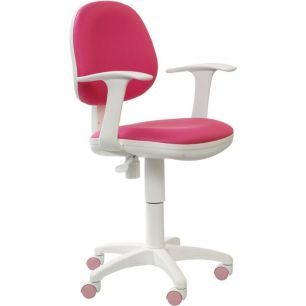 Кресло Бюрократ CH-W356AXSN/15-55 розовый 15-55 (пластик белый)