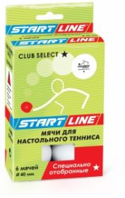Мячи для настольного тенниса Start Line Club Select 1, 6 мячей 23-121