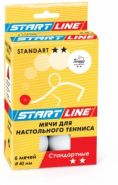Мячи для настольного тенниса Start Line Standart 2* белые 23-122
