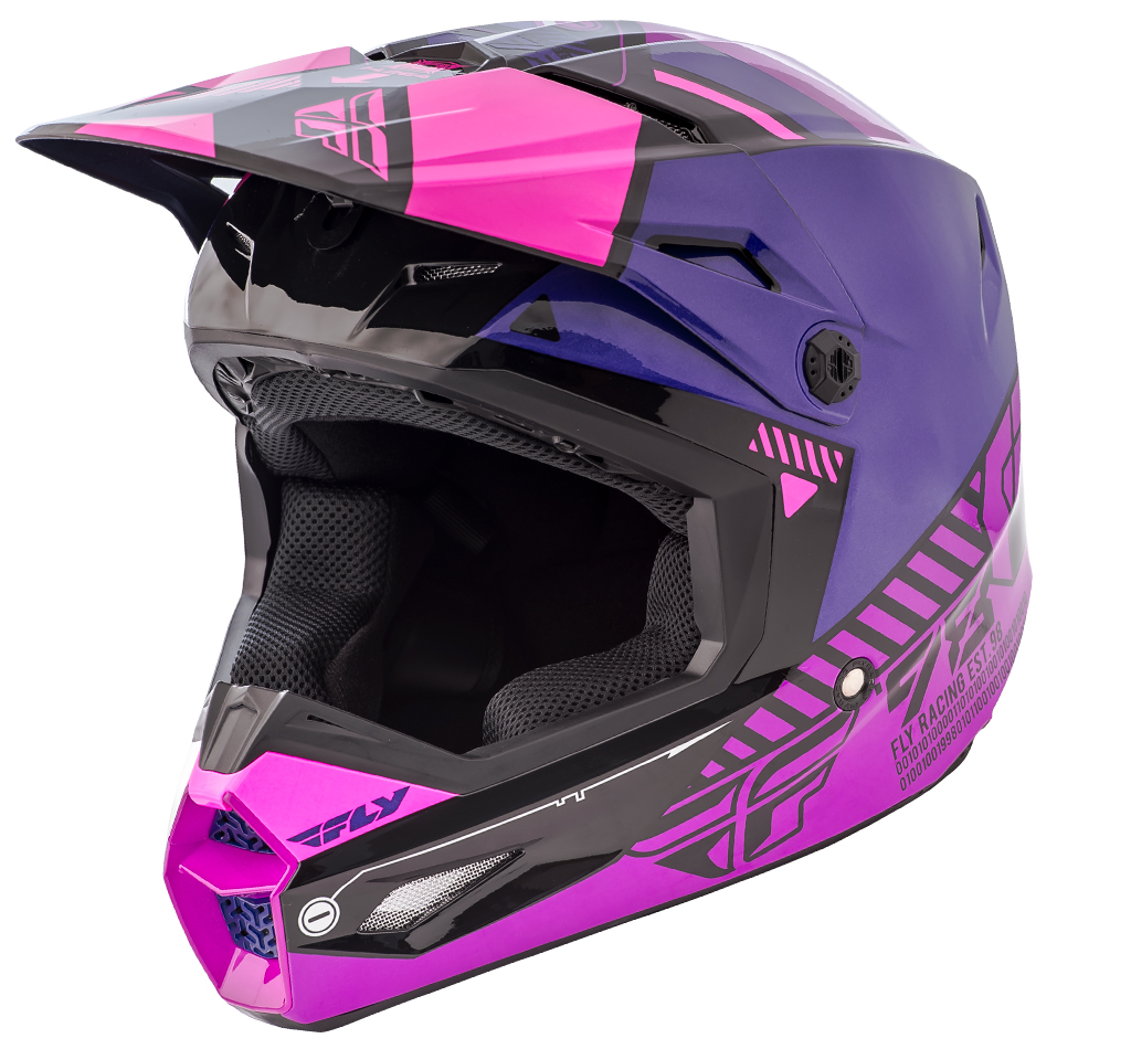 Fly - Kinetic Elite Onset шлем, розово-черно-фиолетовый