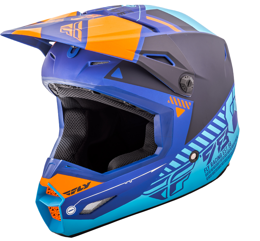 Fly - Kinetic Elite Onset шлем, матовый сине-оранжевый