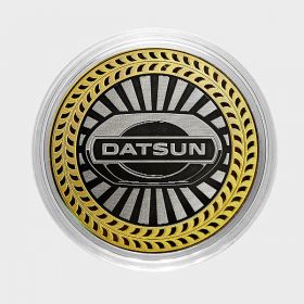 Datsun, монета 10 рублей, с гравировкой, монета Вашего авто