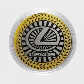 LEXUS, монета 10 рублей, с гравировкой, монета Вашего авто