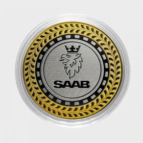 SAAB, монета 10 рублей, с гравировкой, монета Вашего авто