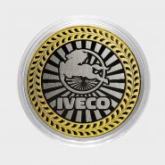 IVECO, монета 10 рублей, с гравировкой, монета Вашего авто