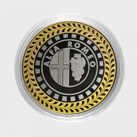 ALFA ROMEO, монета 10 рублей, с гравировкой, монета Вашего авто