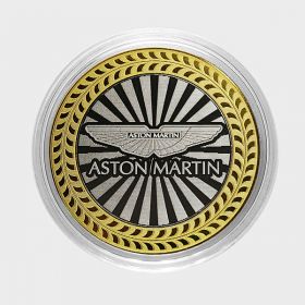 ASTON MARTIN, монета 10 рублей, с гравировкой, монета Вашего авто