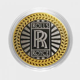 ROLLS ROYCE, монета 10 рублей, с гравировкой, монета Вашего авто