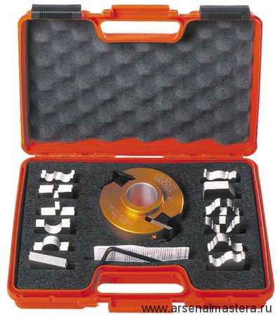 CMT 692.013.04 Комплект фрезы насадной F50 D120 (алюм) с 13 комплектами ножей SP в кейсе