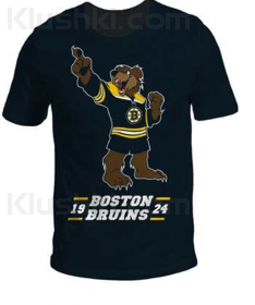 Футболка "Boston Bruins Kids Mascot" печать, черная