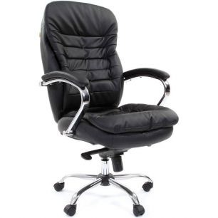 Кресло CHAIRMAN 795 ЭКО/black для руководителя, экокожа, цвет черный