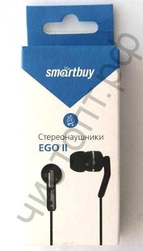 Наушники SmartBuy® EGO II, провод 1.2м, черные (SBE-1000)