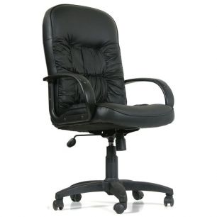 Кресло CHAIRMAN 416/black matte для руководителя, экокожа матовая, цвет черный