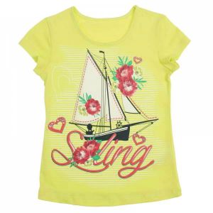 желтая блуза Морячка для девочки 3-4 лет