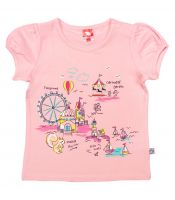 футболка розовая для малышки