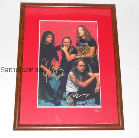 Автографы: Metallica. Д.Хэтфилд, Л.Ульрих, К.Хэмметт, Д.Ньюстед. Редкость!