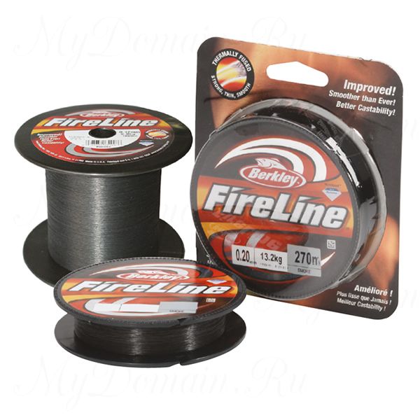 Плетеный шнур Berkley Fireline Smoke 270m 0,17mm 7.9kg