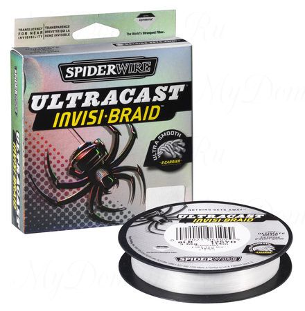 Плетеный шнур Spiderwire Ultracast 8 Invisi 110m 0,35mm 36.5kg