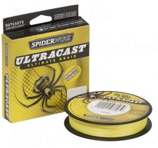 Плетеный шнур Spiderwire Ultracast Yellow 110m 0,25mm 25.8kg