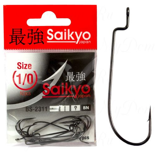 Крючок офсетный Saikyo BS-2311(BN) №1 (10шт)