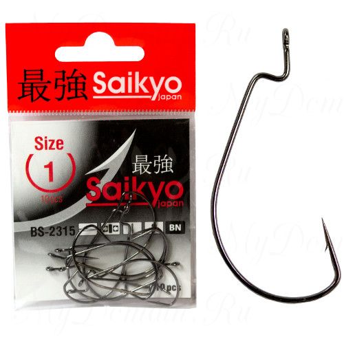 Крючок офсетный Saikyo BS--2315(BN) №1 (10шт)