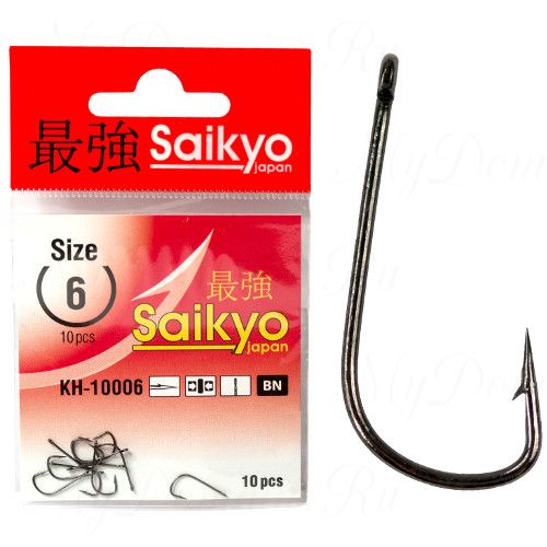 Крючок одинарный Saikyo KH-10006 Sode № 0,8 (10шт)