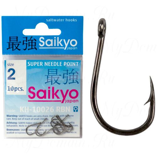 Крючок одинарный Saikyo KH-10026 Chinu №0,8 (10шт)