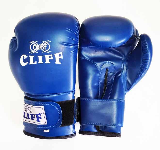 Перчатки боксерские CLIFF, липучка,  AMERICAN STAR DX, 6 унц., синие
