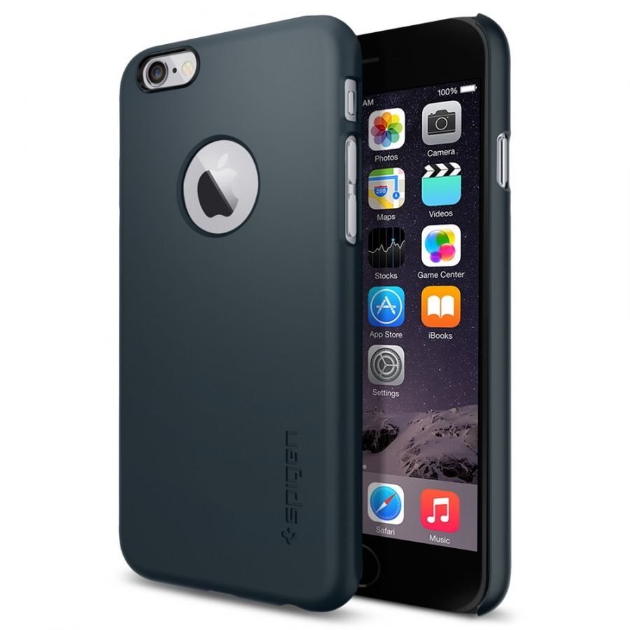 Чехол Spigen Thin Fit A для iPhone 6/6S синий металлик