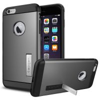 Чехол Spigen Slim Armor для iPhone 6+/6S+ (5.5) стальной